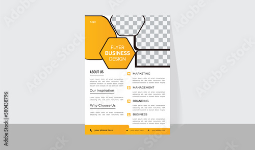 professional corporate business flyer design vector file print layout