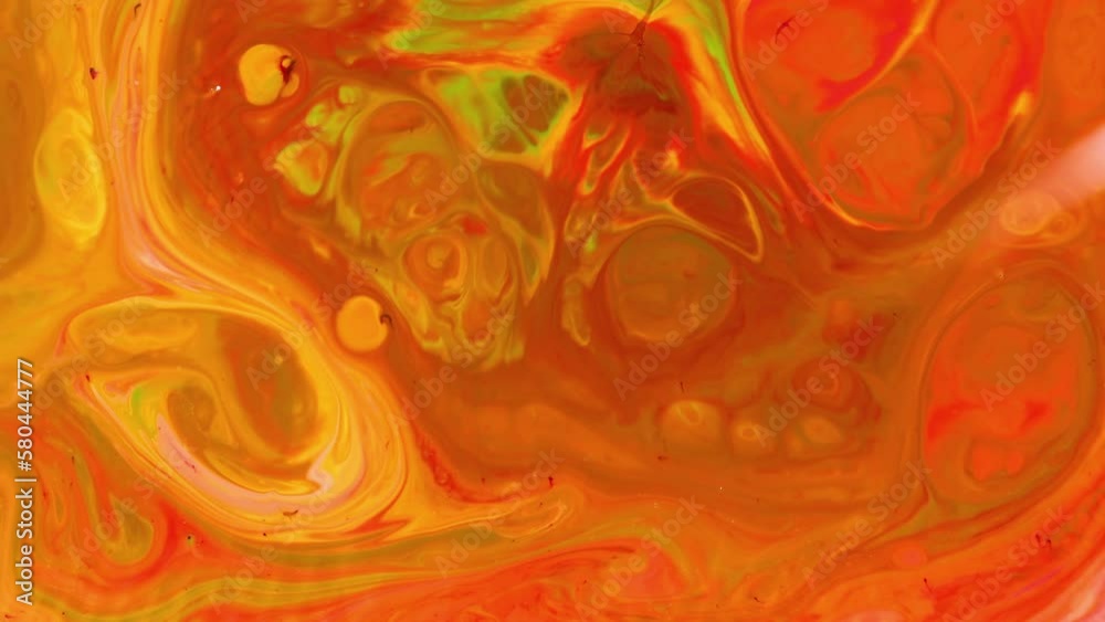 Colors in Motion Abstract chaotic movements of colors with Fluid Art technique