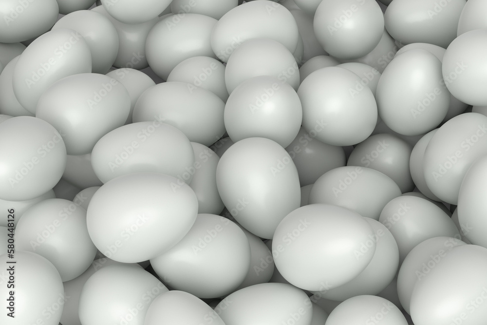 Many farm raw organic white chicken eggs background from local market Many farm raw organic white chicken eggs background from local market