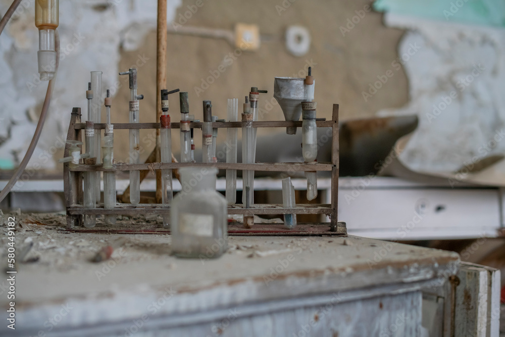 Fototapeta premium Old abandoned post-Soviet coal power plant in Hungary near Budapest