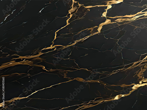 Vector Black and gold marble texture design for cover book or brochure, poster, wallpaper background or realistic business and design Illustration.