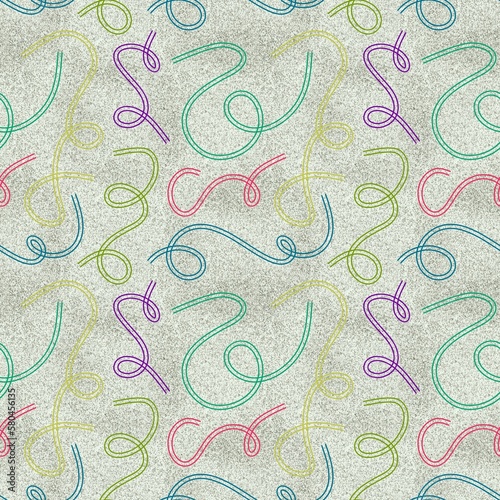 Cartoon stripes seamless birthday ribbons pattern for wrapping paper and fabrics and linens and kids clothes