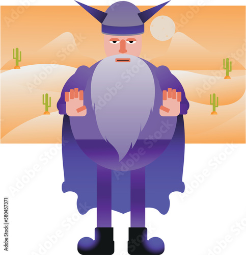 vikingo con barba