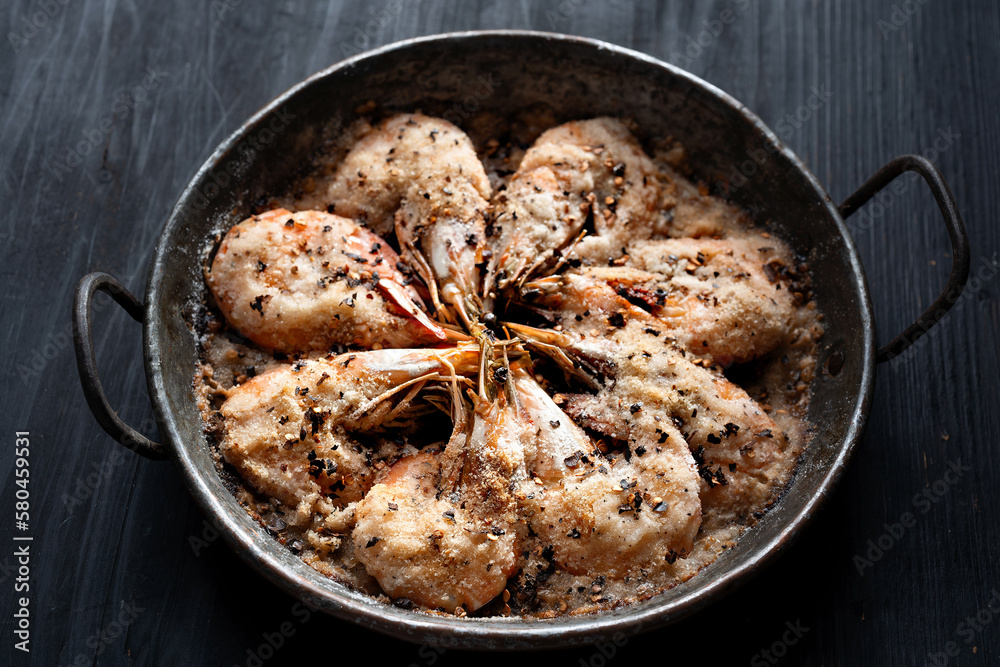 salt baked prawns shrimps