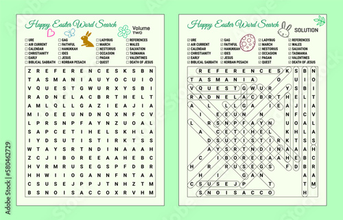 Easter Word Search Puzzle - Volume Two