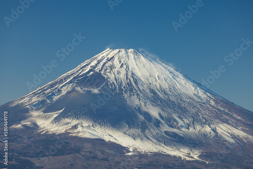 日本　神奈川県足柄下郡箱根町の駒ヶ岳山頂から見える富士山 © pespiero
