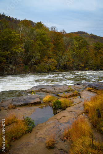Late autumn in Valley Falls State Park, West Virginia