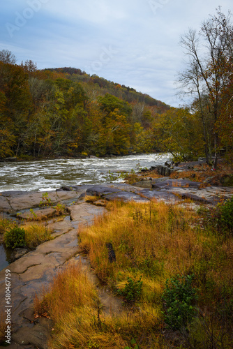 Late autumn in Valley Falls State Park, West Virginia