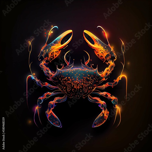 Cancer the crab Zodiac sign astrology © ARTiculate Designs