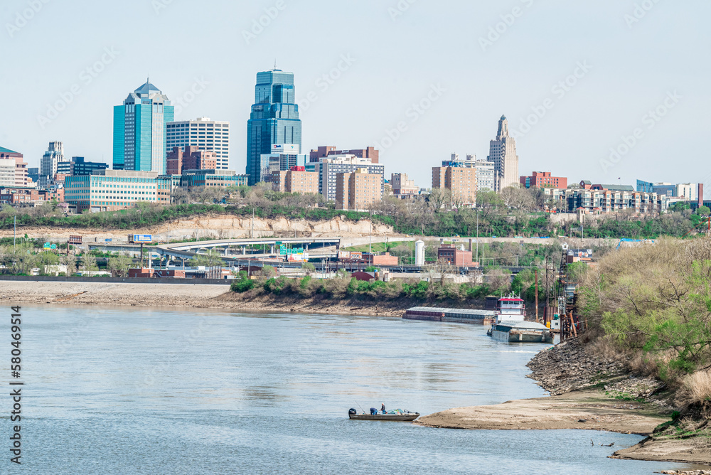 Naklejka premium Kansas City skyline panorama