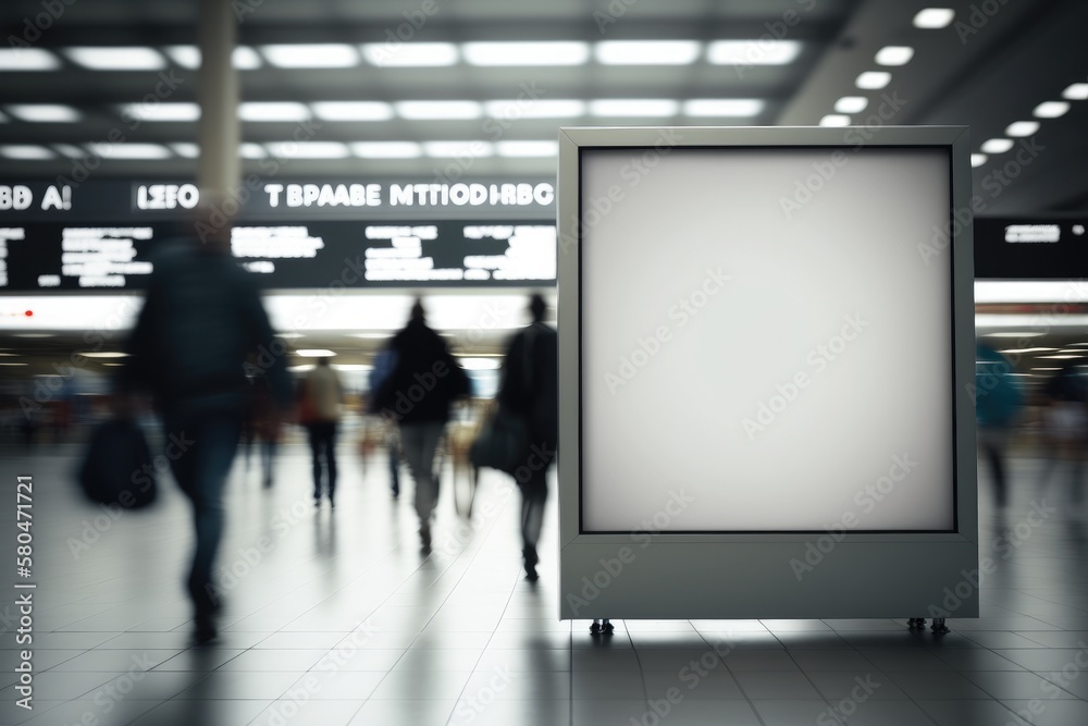 Billboard for advertisement in railway Generative AI

