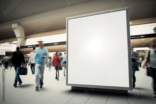 Billboard for advertisement in railway Generative AI