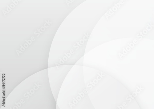 丸の重なったグレーの抽象背景