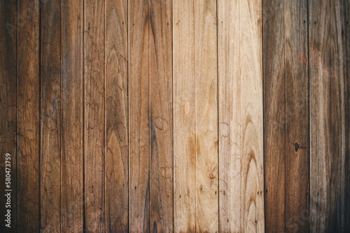 Full frame shot of hard wooden panel background and texture. The textured and surface of wood background.