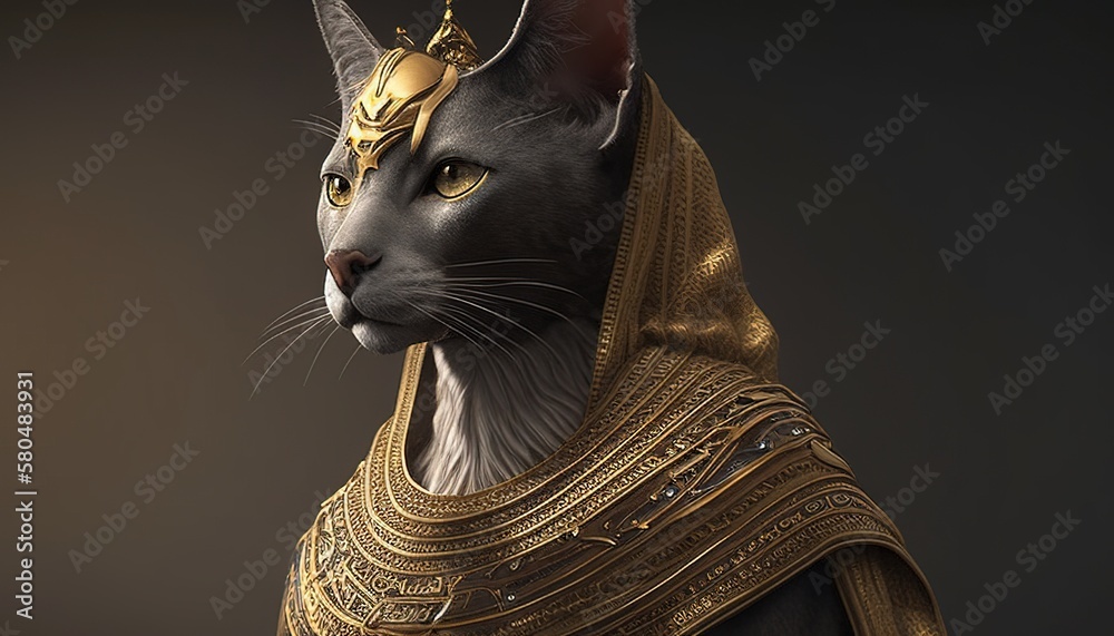 Egyptian cats were revered by ancient Egyptians, worshiped as goddesses