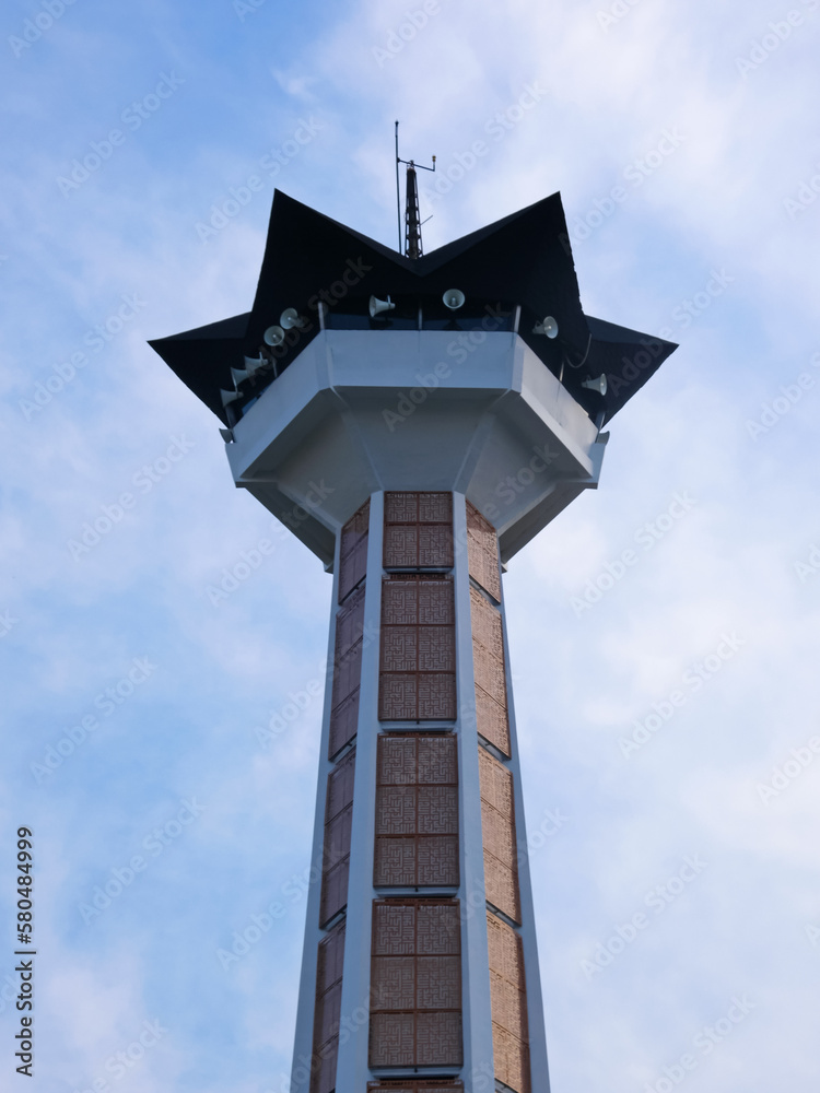 Semarang, Indonesia - March 11 2023 : Beautiful architecture of the Baiturrahman Mosque, place of worship for muslim in Semarang Indonesia
Semarang, Indonesia - March 11 2023 : Beautiful architecture of the Baiturrahman Mosque, place of worship for muslim in Semarang Indonesia