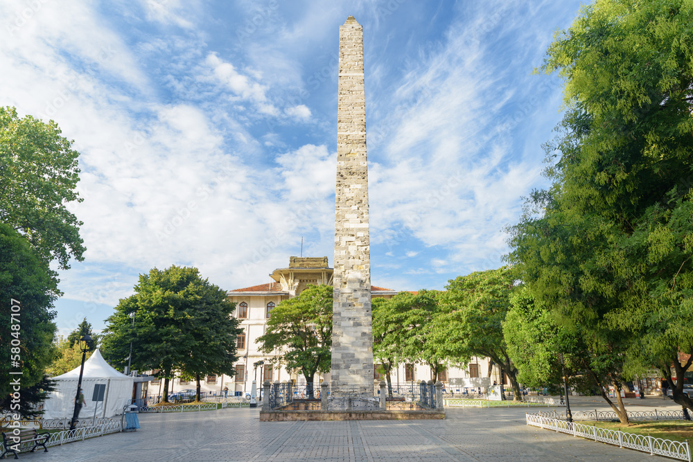 The Walled Obelisk (Constantine's Obelisk) in Istanbul, Turkey