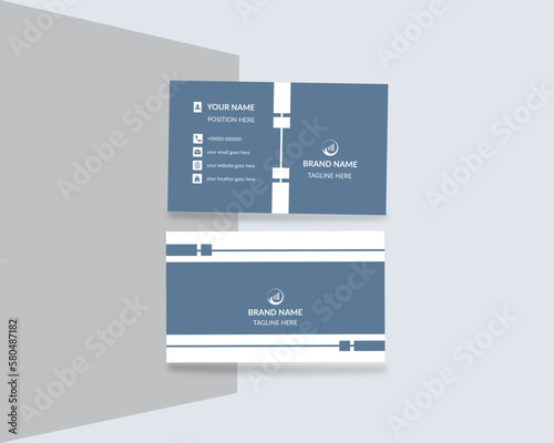 Creative modern business card design. photo