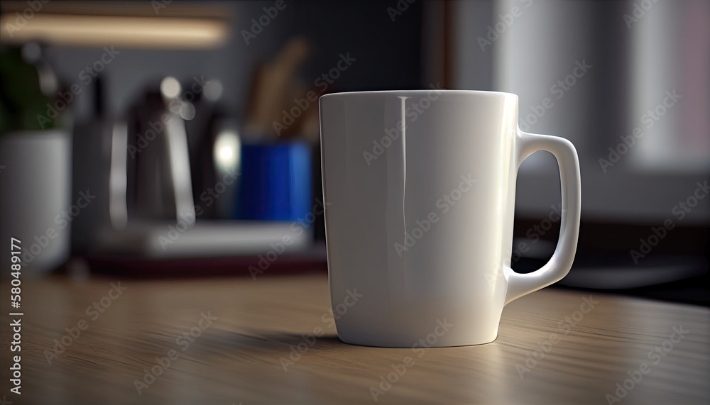 cup of coffee on the table blank made with generative ai cup of coffee on the table blank made with generative ai