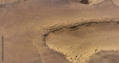 Aerial footage of Kasuy Dunes In the Southern Negev and Arava region. Amazing golden sand dunes. Filmed in C4K Apple ProRes 422 HQ