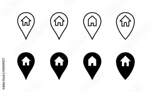 Free Download Address icon vector for web and mobile app. home location sign and symbol. pinpoint - GFXLoad