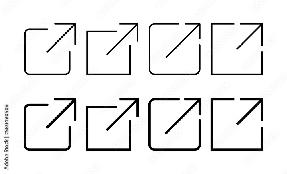 External link icon vector for web and mobile app. link sign and symbol. hyperlink symbol External link icon vector for web and mobile app. link sign and symbol. hyperlink symbol