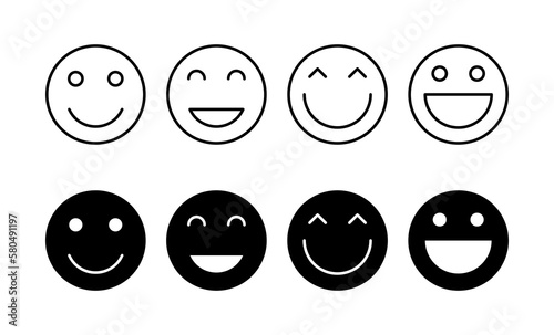 smile icon vector for web and mobile app. smile emoticon icon. feedback sign and symbol