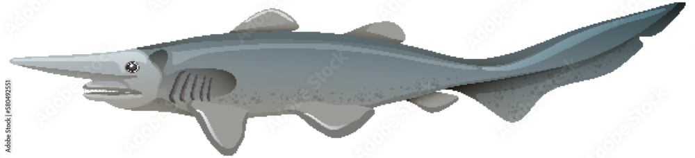 Deep sea creatures goblin shark Stock Vector | Adobe Stock