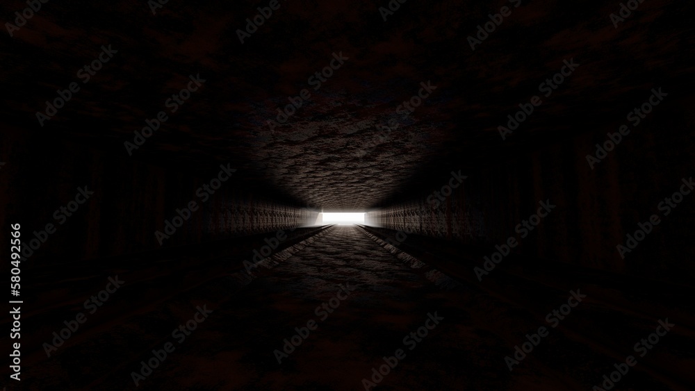 empty hall way tunnel