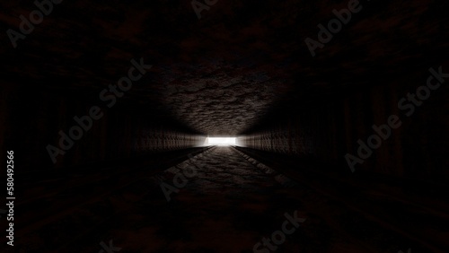 empty hall way tunnel
