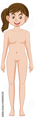 Caucasian woman growth and development
