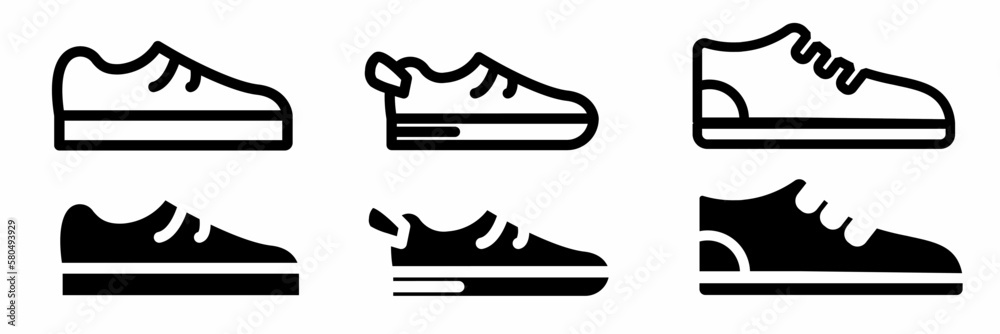 Shoe icon illustration. Design for business. Stock vector illustration.
