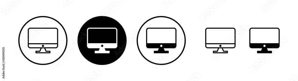 Computer icon vector illustration. computer monitor sign and symbol Computer icon vector illustration. computer monitor sign and symbol