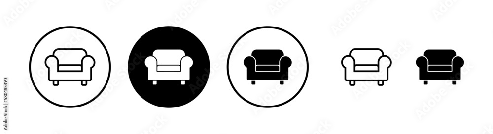 Sofa icon vector illustration. sofa sign and symbol. furniture icon Sofa icon vector illustration. sofa sign and symbol. furniture icon