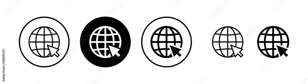 Web icon vector illustration. go to web sign and symbol. web click icon. Global search icon Web icon vector illustration. go to web sign and symbol. web click icon. Global search icon