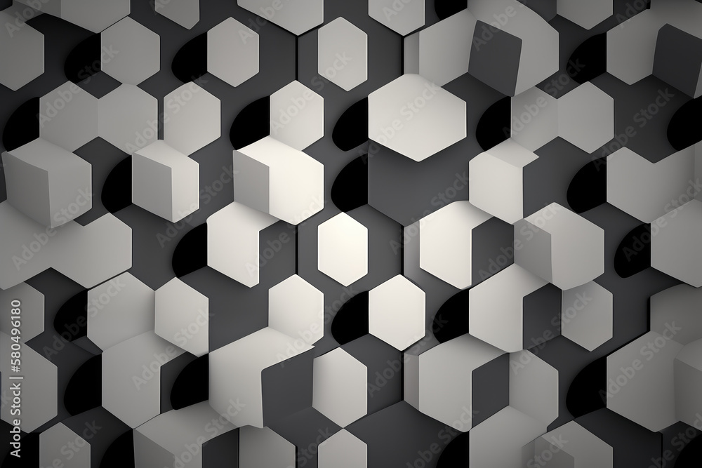 Minimalistic wallpaper featuring a repeating pattern of simple geometric shapes in shades of gray and white, generative ai Minimalistic wallpaper featuring a repeating pattern of simple geometric shapes in shades of gray and white, generative ai