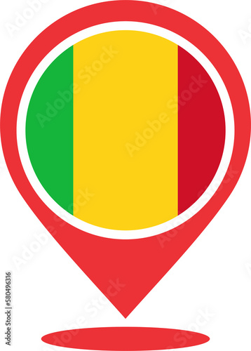 Free Download Pin mark location of Mali  2023031156 - GFXLoad
