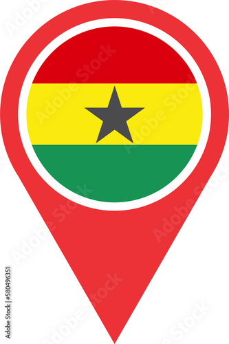Free Download Pin mark location of Ghana 2023031167 - GFXLoad