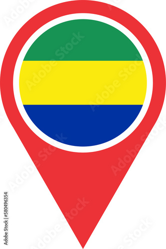 Free Download Pin mark location of  Gabon 2023031169 - GFXLoad