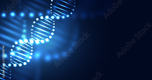 Healthcare and medical science technology with wireframe DNA. analysis of chromosomal DNA genetic. concepts and ideas for healthcare technology, innovation medicine, health, science and research.