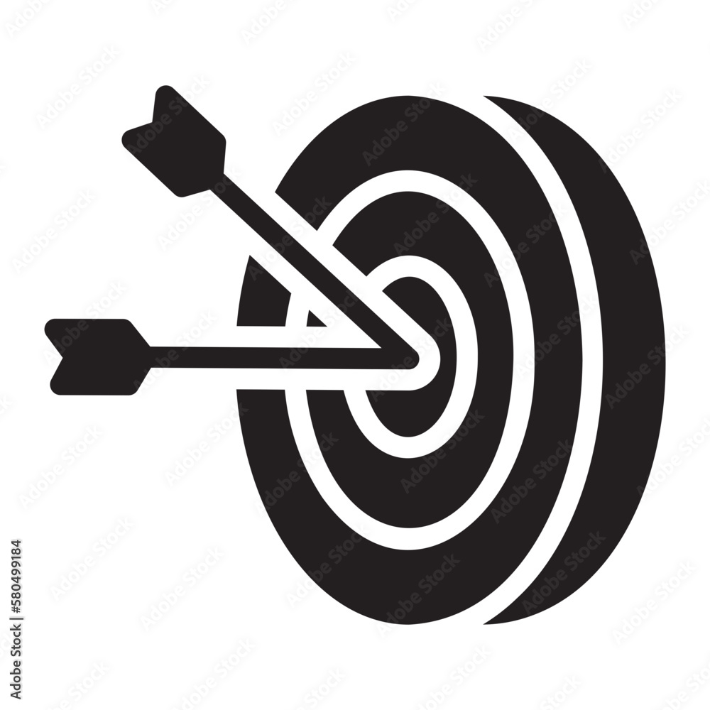 Archery glyph icon Archery glyph icon