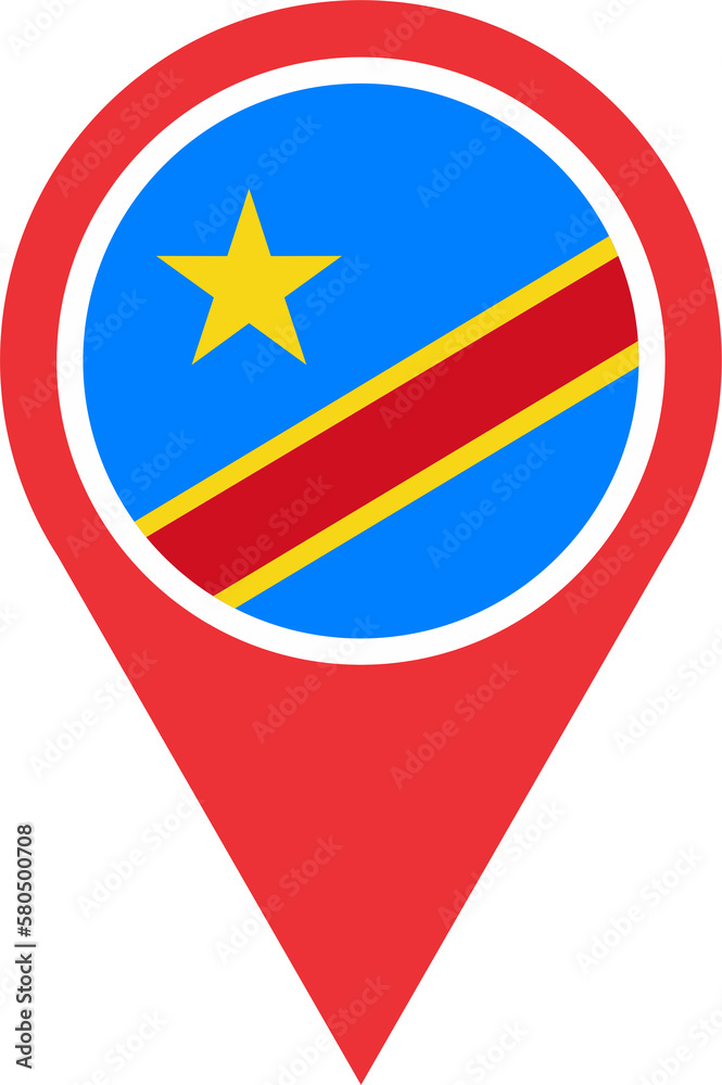 Pin map location of Congo 2023031181 Pin map location of Congo 2023031181