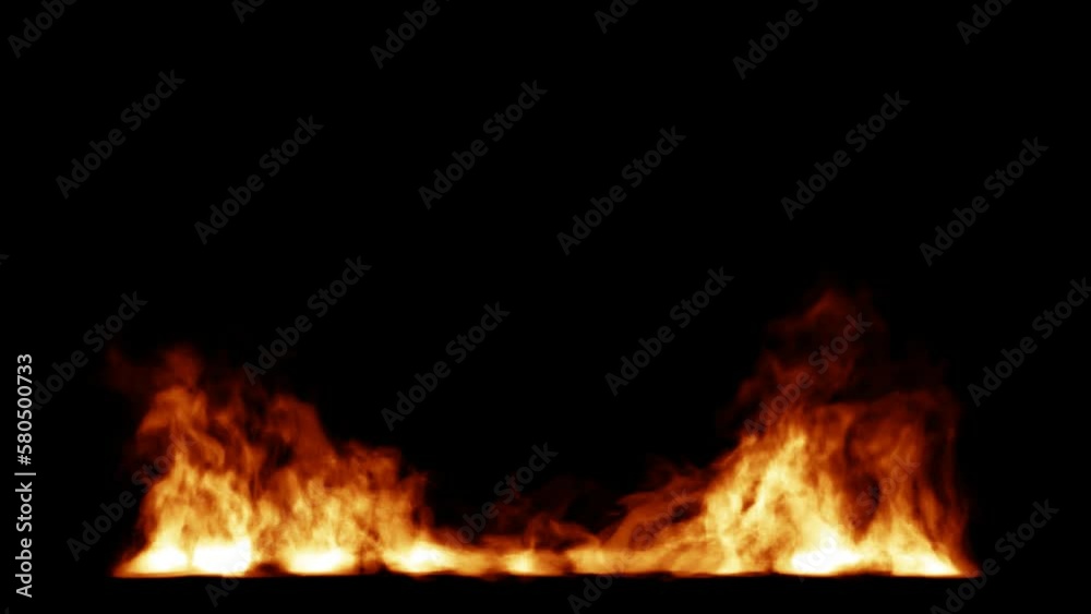 Fire wall burning on alpha background Fire wall burning on alpha background