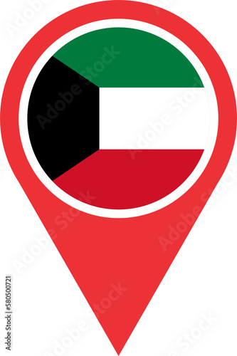 Free Download mark location of Kuwait  2023031191 - GFXLoad