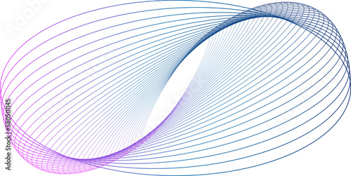 Gradient geometric whirl pattern.