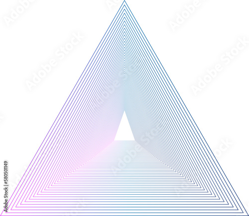 Gradient geometric whirl pattern.