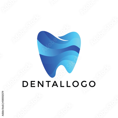 Dental Gradient Logo Icon Design Illustration