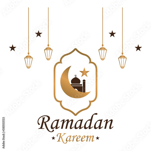 Ramadan kareem sesason background vector. photo