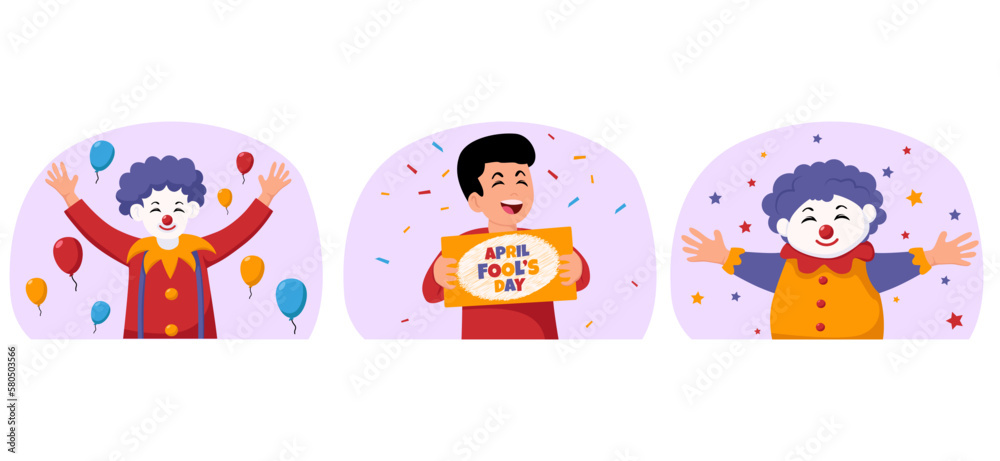 April Fools Flat Bundle Design