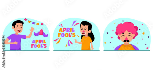 April Fools Flat Bundle Design